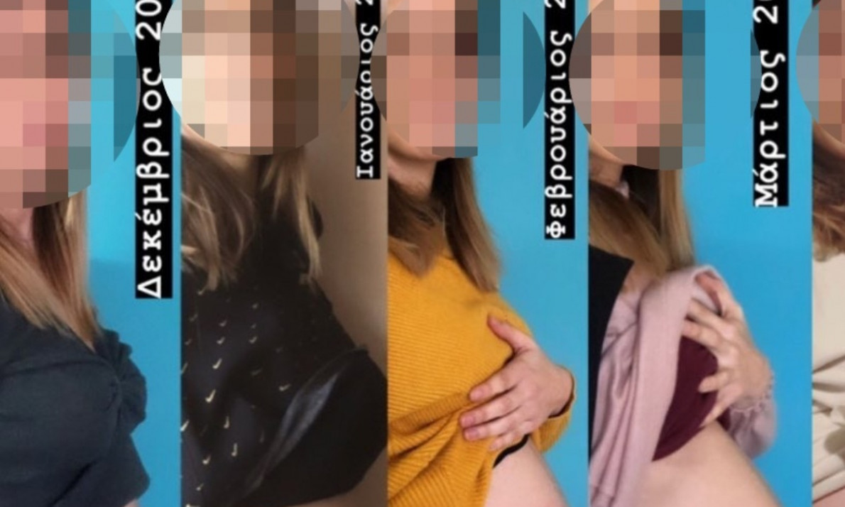 Ελληνίδα ηθοποιός ανέβασε αυτήν την timelapse φώτο απ'την εγκυμοσύνη της