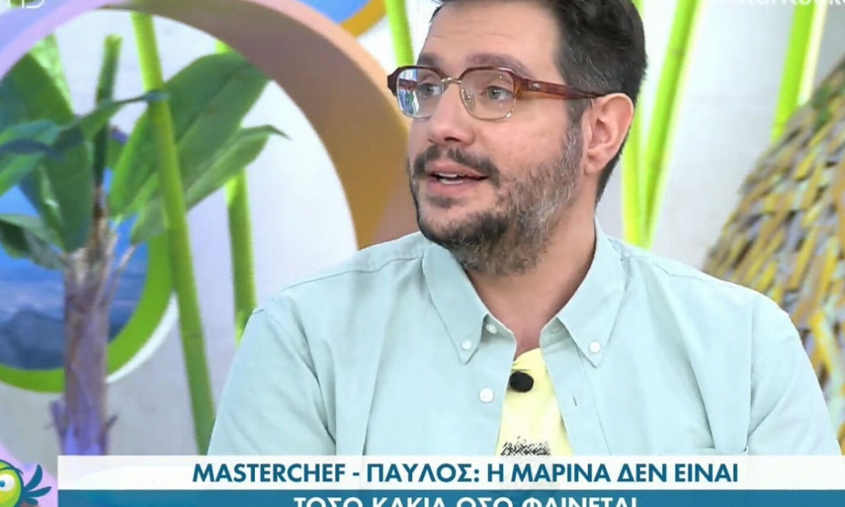 MasterChef 5: Ο Παύλος αποχώρησε και «ξεσκέπασε» το... άλλο πρόσωπο της Μαρίνας