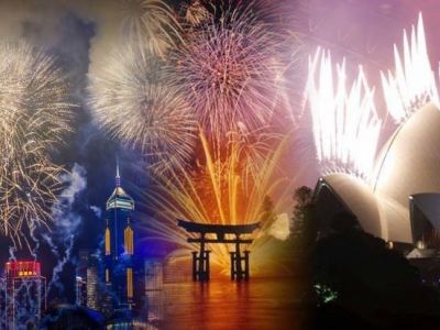 Ο πλανήτης υποδέχεται το 2014 (pics+video)