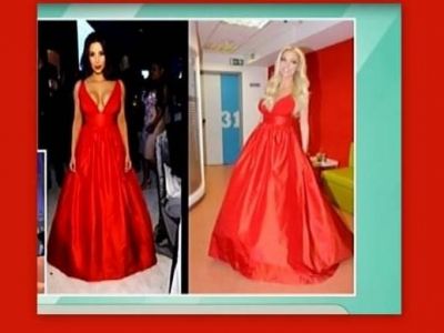 Όσκαρ 2014: Η Κιμ Καρντάσιαν με το φόρεμα της Δούκισσας Νομικού