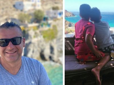 Γιώργος Λιάγκας: Διήμερο στην Κέα με τους γιους του - Φώτο από την εξόρμηση