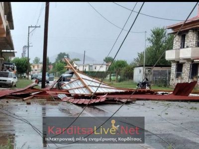 Καιρός: Εικόνες καταστροφής στην Καρδίτσα – Πού θα χτυπήσει η κακοκαιρία τις επόμενες ώρες