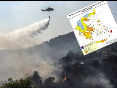 Ακραίος κίνδυνος πυρκαγιάς στα Δωδεκάνησα - Στο «πορτοκαλί» για νέες φωτιές οι καμένες περιοχές