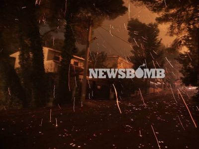 Φωτιά στους Θρακομακεδόνες: Δραματικές εικόνες του newsbomb.gr - «Βρέχει φωτιά» (pics)