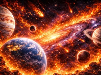 Το Σύμπαν «παίρνει φωτιά»: Η σπάνια συγκέντρωση 6 πλανητών στον Κριό!
