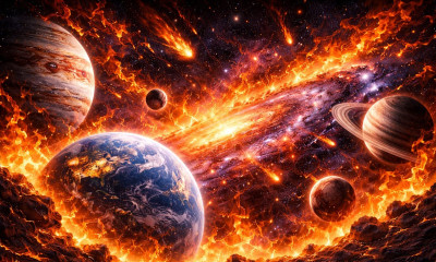 Το Σύμπαν «παίρνει φωτιά»: Η σπάνια συγκέντρωση 6 πλανητών στον Κριό!