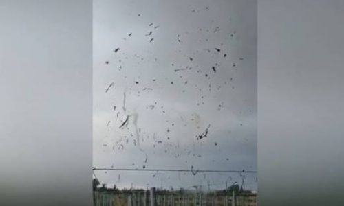 Ισπανία: Ισχυρός τυφώνας «χτυπά» και η εικόνα είναι εντυπωσιακή (vid)