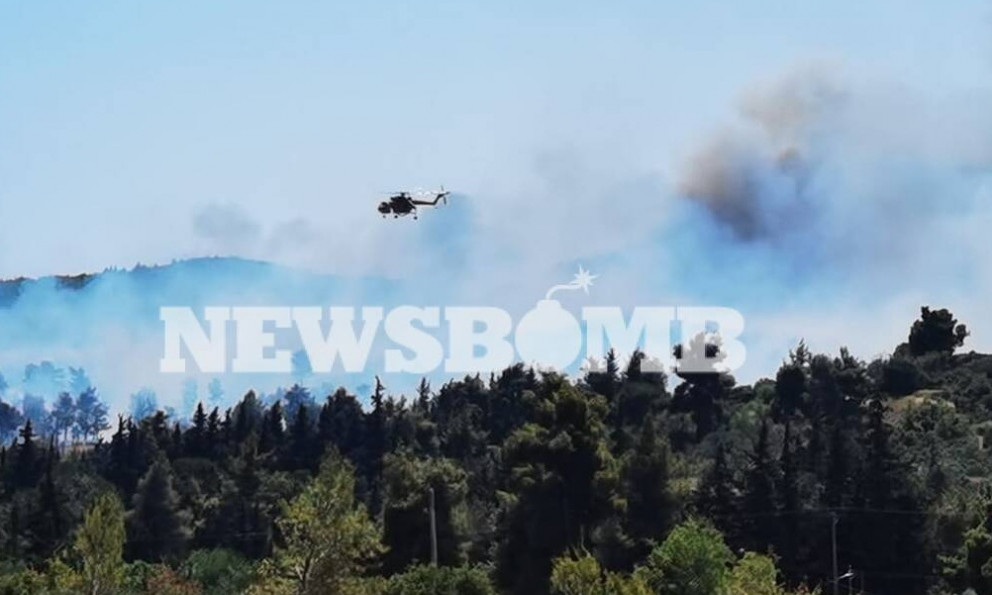 Φωτιά στη Σταμάτα: Δήμαρχος Διονύσου στο Newsbomb.gr - «Οι φλόγες γλείφουν τα πρώτα σπίτια»