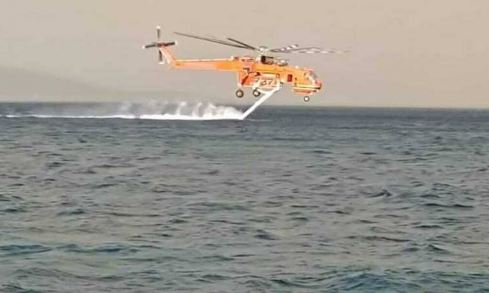 Φωτιά στην Κάρυστο: Σε δύο μέτωπα η μάχη της Πυροσβεστικής - Στόχος να μην φτάσει στο Μαρμάρι